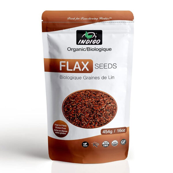 Indigo Organic Flax Seeds, Brown