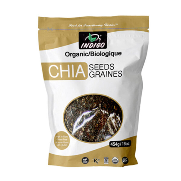 Indigo Organic Chia Seeds, 454g