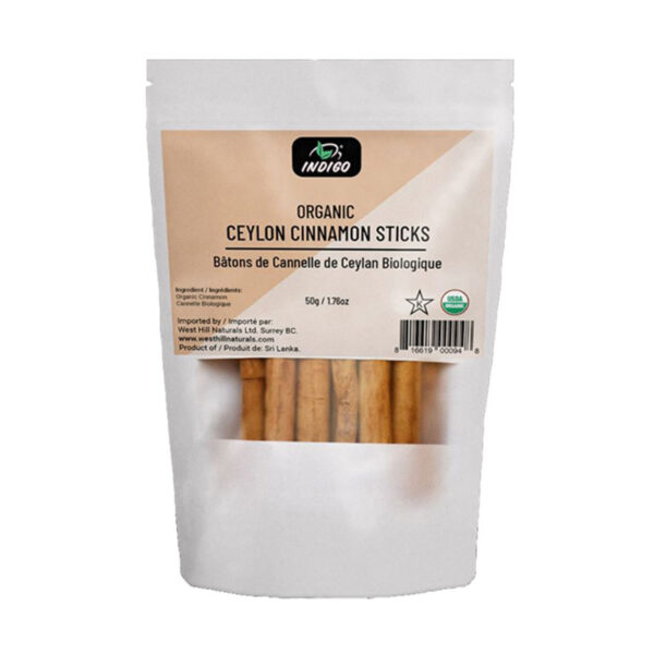 Indigo Organic Cinnamon Sticks, 50 Grams